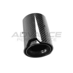 COLA DE ESCAPE NEGRA "BMW M" FIBRA DE CARBONO (INLET:63MM - OUTLET:93MM) (F06-F10-F20-F21-F22-F23-F30-F32-F33)