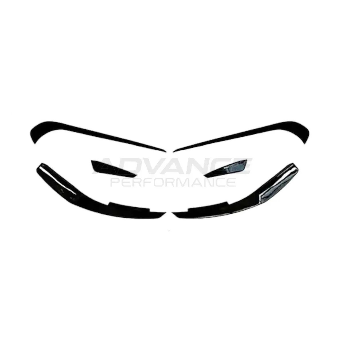 CANARDS DELANTERO MB CLASE A HATCHBACK (W176) ABS NEGRO BRILLANTE