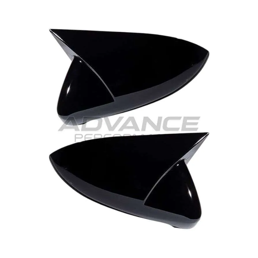 TAPAS DE ESPEJO VW GOLF GTI/R (MK7-MK7.5) ABS NEGRO BRILLANTE - Imagen 2